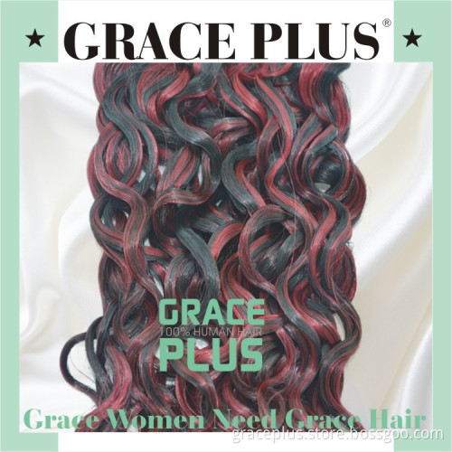 wholesale price 100% virgin no chemical unprocessed 7A jerry curly indian hair extension1B-99J